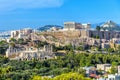 Athens in summer, Greece. Panorama of Acropolis hill