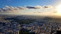 Athens View from Top with Mount Lycabettus