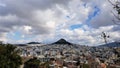 Panoramic view for Athens city in Greece