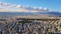 Athens city view from above.