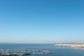 Athens Yacht Club Panorama: A Gathering of Boats and Yachts Royalty Free Stock Photo