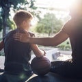 Athlete Basketball Player Coaching Team Concept Royalty Free Stock Photo