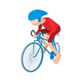 Athlete cyclist cartoon icon