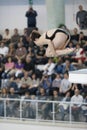 Athlete during diving championships