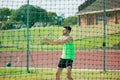 Athlete performing a hammer throw Royalty Free Stock Photo