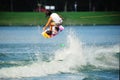 Athlete performing stunt during Rip Curl Singapore National Inter Varsity