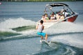 Athlete performing stunt during Rip Curl Singapore National Inter Varsity & Polytechnic Wakeboard Championship 2014