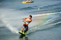 Athlete performing stunt during Rip Curl Singapore National Inter Varsity & Polytechnic Wakeboard Championship 2014