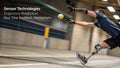 Athlete with prosthetic leg catching ball, sensor technologies, trajectory prediction, real time feedback mechanisms Royalty Free Stock Photo