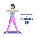 Athlete Rehabilitation Workout Advertising Poster