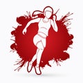 Athlete runner, Start running, jogging , sprinter graphic vector