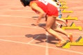 the athlete sprint start