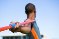 Athlete about to throw a javelin Royalty Free Stock Photo