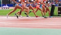 Athletes compete in race