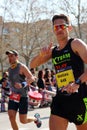 Athletes pushing hard during the 38th Barcelona's Marathon.