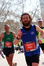 Athletes pushing hard during the 38th Barcelona's Marathon.