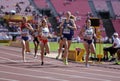 Athletes running 800 metres in the IAAF World U20 Championship in Tampere, Finland 10th July, 2018.