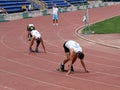 Athletes at the start