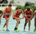 Athletes on the start of 10000 event