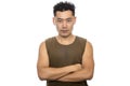 Athletic Asian Man Looking Confident Royalty Free Stock Photo