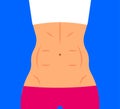 Athletic female torso