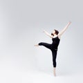 Athletic girl posing in Studio, place for your Royalty Free Stock Photo