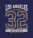 Athletic Los Angeles California Vector imaga