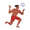 athletic male volleyball player
