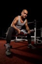 Athletic man Lifting Weights Royalty Free Stock Photo