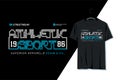 Athletic sport, t-shirt and apparel design, teenager, graphic, typography, print, vector illustration.