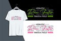 Athletic sports, run faster, track and field design typography print for t-shirts