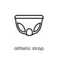 Athletic Strap icon. Trendy modern flat linear vector Athletic S Royalty Free Stock Photo