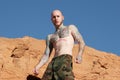 Athletic tattooed man Royalty Free Stock Photo