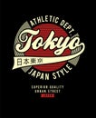 Athletic tokyo t-shirt graphic