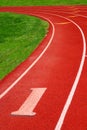 Athletic track Royalty Free Stock Photo