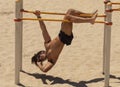 Exercising on the Beach