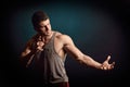 Athletic young man portrait Royalty Free Stock Photo