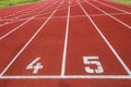 Athletics Hundred Meters Start Line Royalty Free Stock Photo