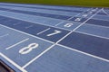 Athletics lanes Royalty Free Stock Photo