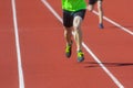 Athletics people running on the track field. Sports and healthy lifestyle concept Royalty Free Stock Photo