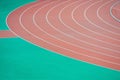 Athletics running track Royalty Free Stock Photo