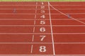 Athletics Track Lane Numbers