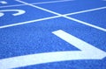 Athletics Track Startline Royalty Free Stock Photo