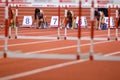 Athletics - Women 60m Hurdles - Round 1 Royalty Free Stock Photo