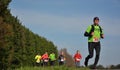 Athletisme , runners in nature Royalty Free Stock Photo