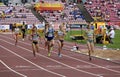 : Athlets on the 800 METRES semi-final at the IAAF World U20 Championships in Tampere, Finland on July Royalty Free Stock Photo