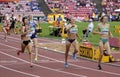 Athlets on the 800 METRES semi-final at the IAAF World U20 Championships in Tampere, Finland on July Royalty Free Stock Photo