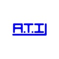 ATI letter logo creative design with vector graphic,