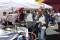 ating fast food at the 50th Annual University District Street Fair Royalty Free Stock Photo