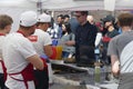 eating fast food at the 50th Annual University District Street Fair Royalty Free Stock Photo